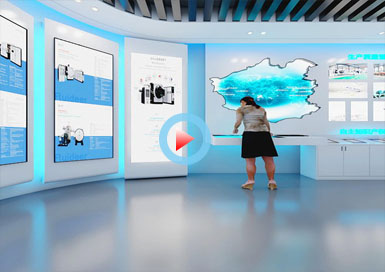 工業(yè)設(shè)備展廳裝修設(shè)計全景案例