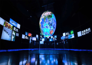 海洋災(zāi)害科普展廳裝修設(shè)計案例效果圖