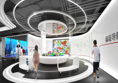 汽車科普展廳裝修設計案例效果圖