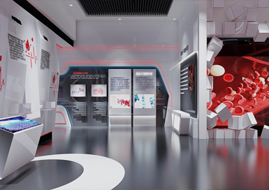 血液科普教育展廳裝修設計案例