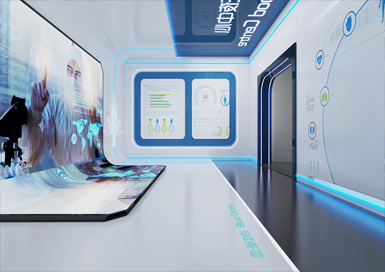 醫(yī)療科普展廳裝修設計案例效果圖