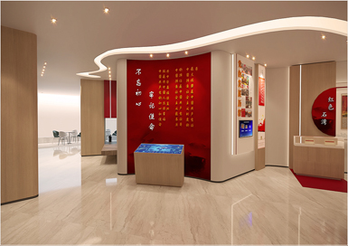 杭州余杭區(qū)黨建展廳裝修設計效果圖