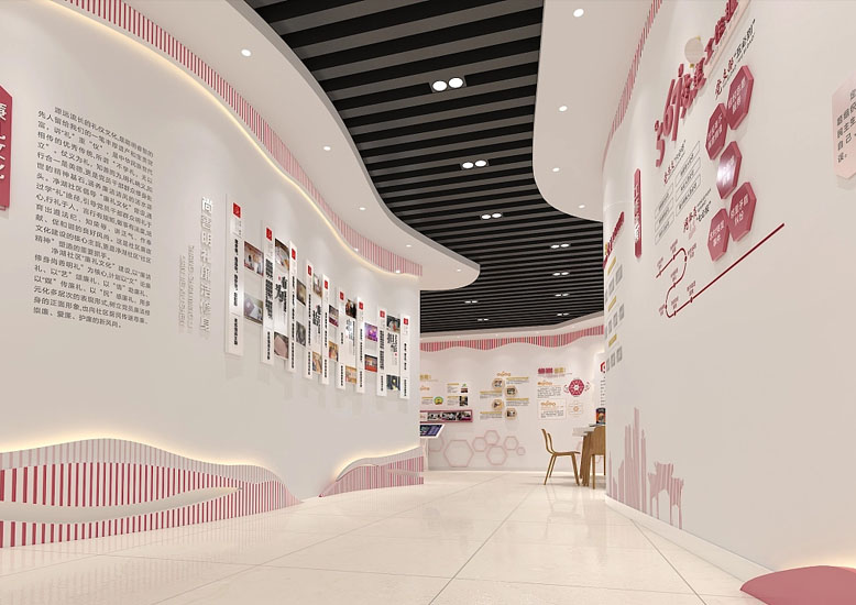 紅色教育基地黨建展廳裝修設(shè)計(jì)案例