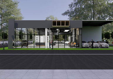 杭州高端汽車展廳裝修設計案例效果圖