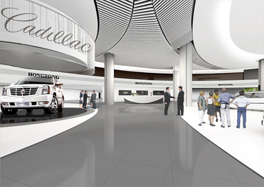紹興汽車4s店展廳裝修設(shè)計(jì)案例效果圖