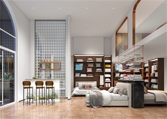 家紡展廳設(shè)計(jì)裝修案例效果圖