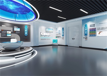 凈化工程企業展廳設計案例效果圖