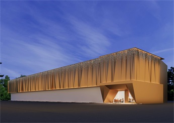 服裝產(chǎn)業(yè)園展廳裝修設計案例效果圖