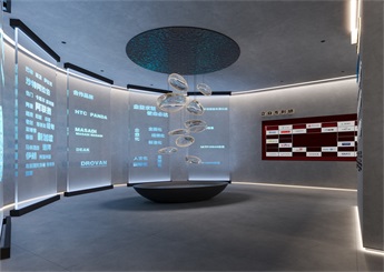 泵業(yè)公司展廳設(shè)計(jì)裝修案例效果圖